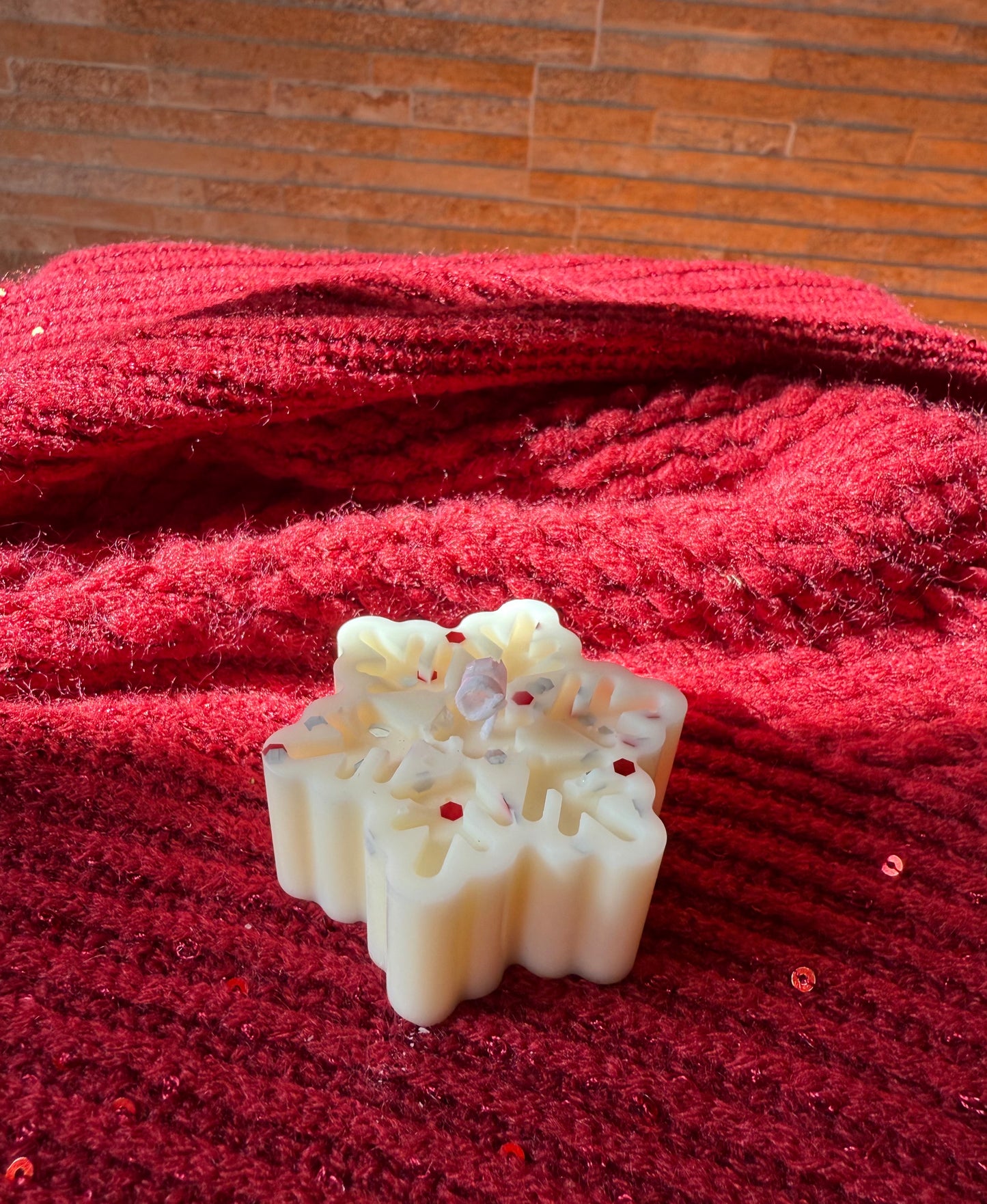 Vela decorativa - Copo de nieve