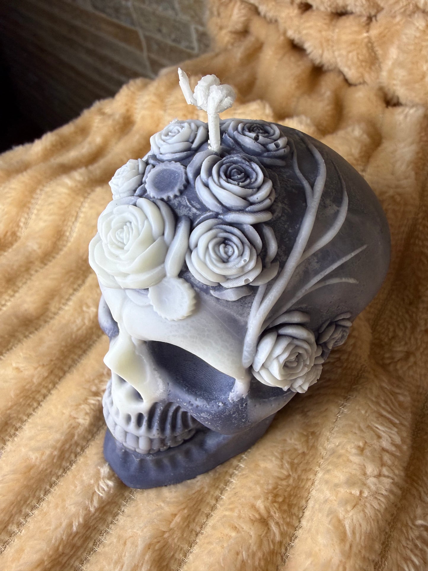 Calavera rosas