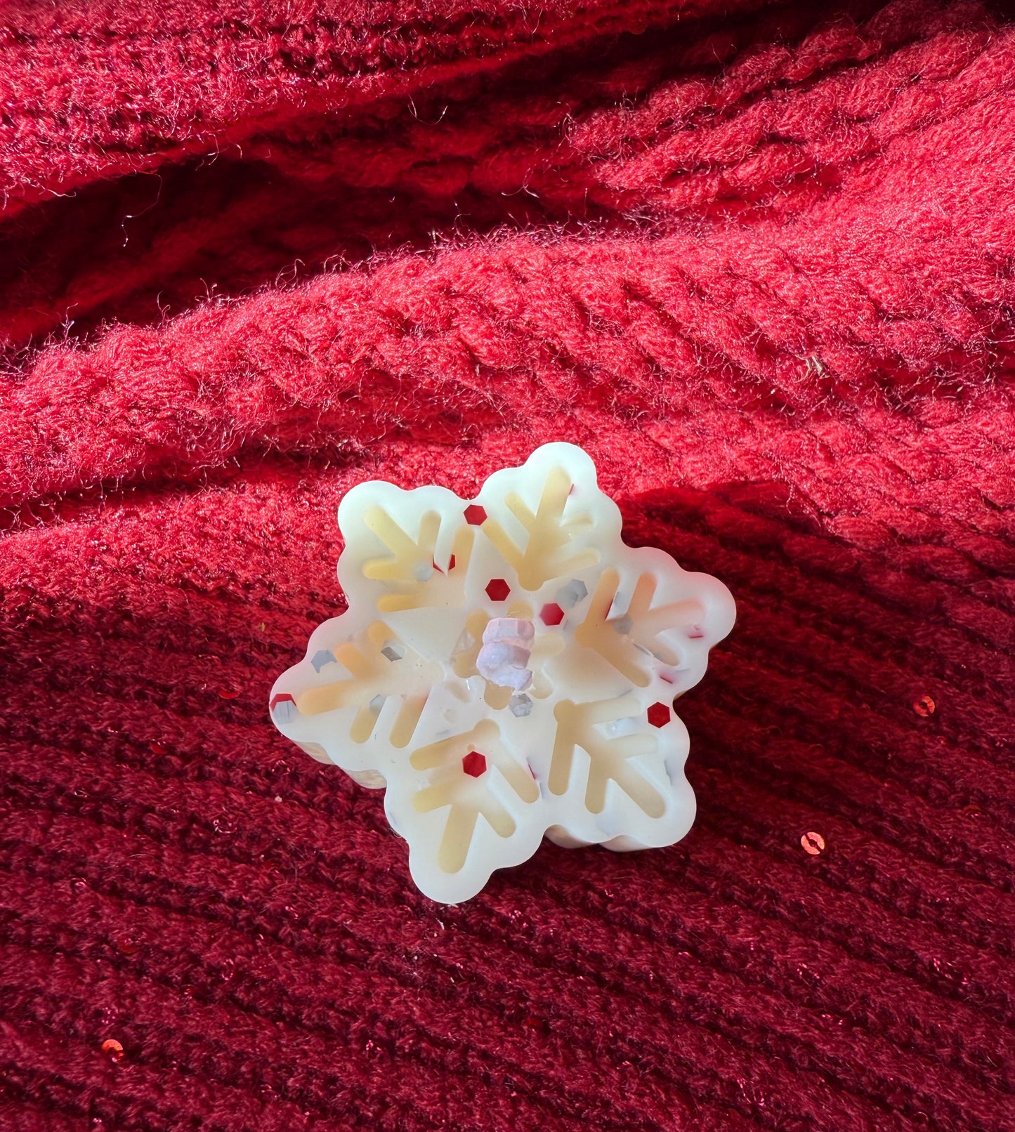 Vela decorativa - Copo de nieve