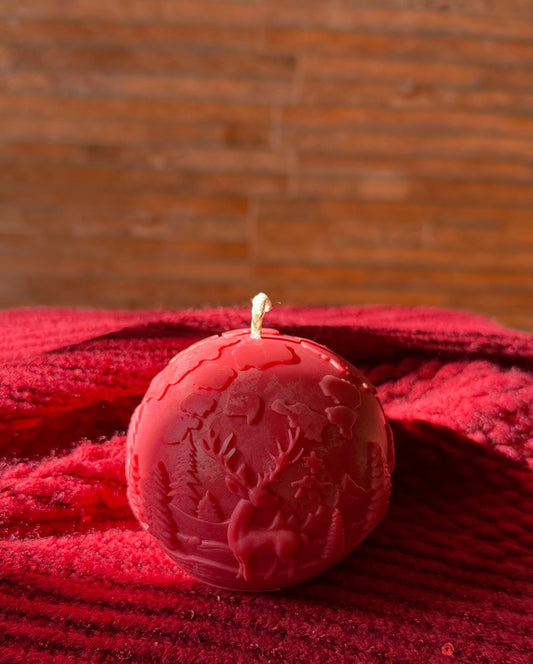 Vela decorativa - Bola de navidad