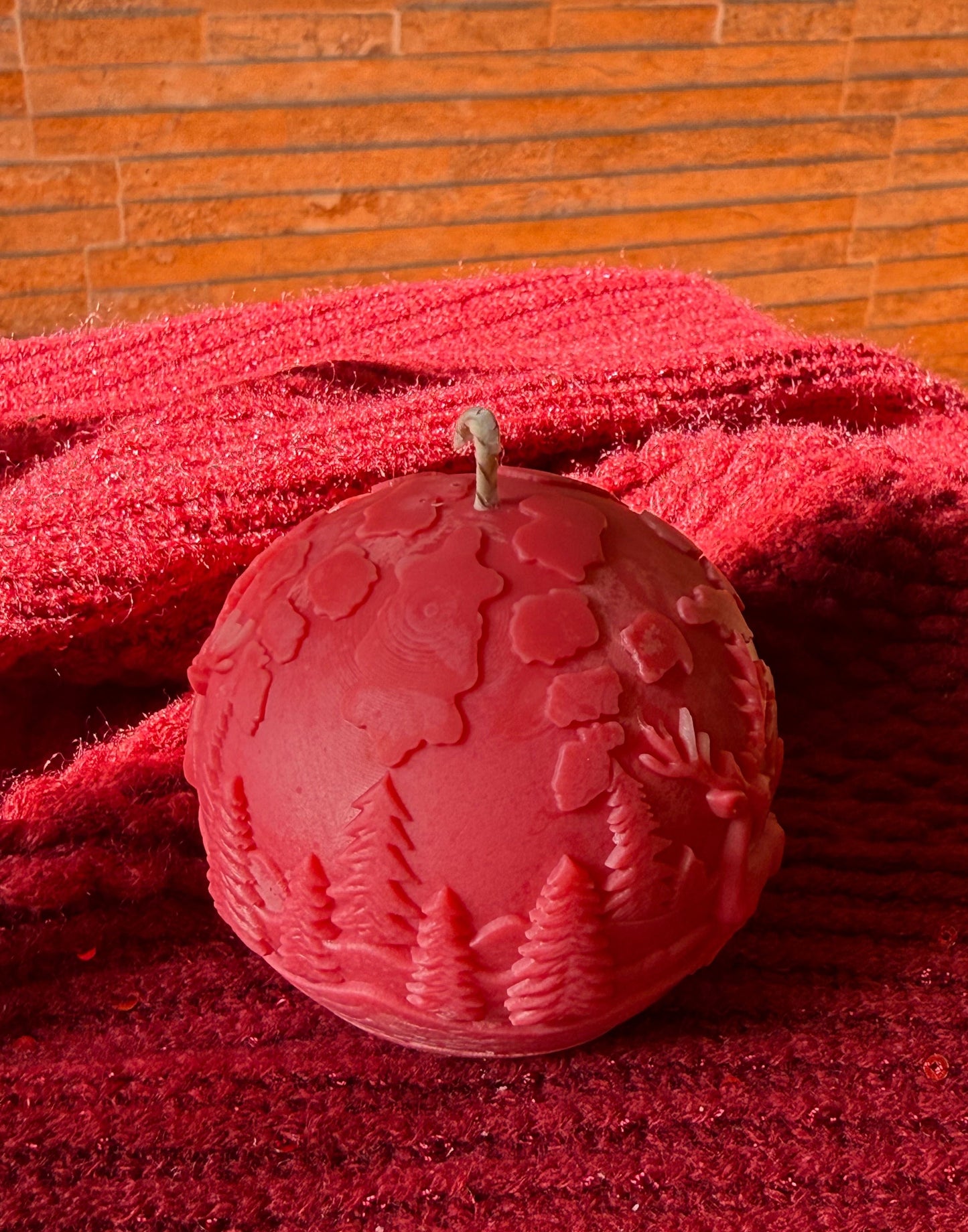 Vela decorativa - Bola de navidad